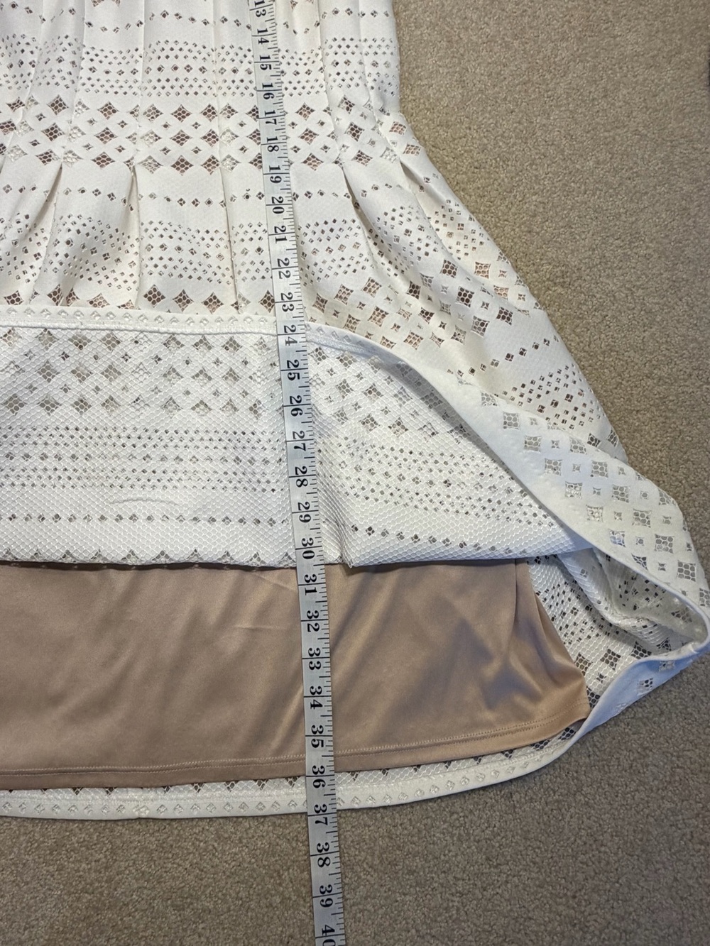 Eliza J White Eyelet Halter Dress Size 8 NWOT - Picture 6 of 9